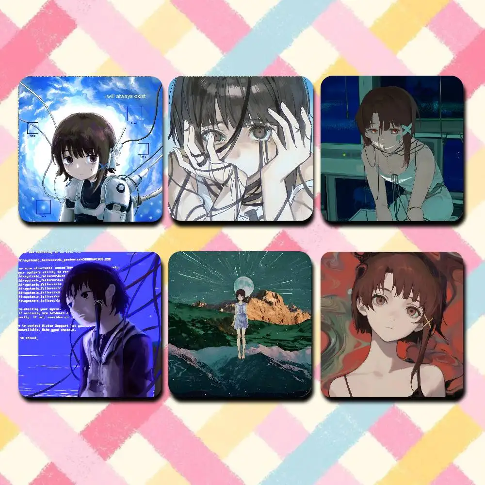 S-Serial Experiments Lain Iwakura Magnetic Refrigerator Magnets Cute and Creative Refrigerator Magnets Souvenirs and Gifts