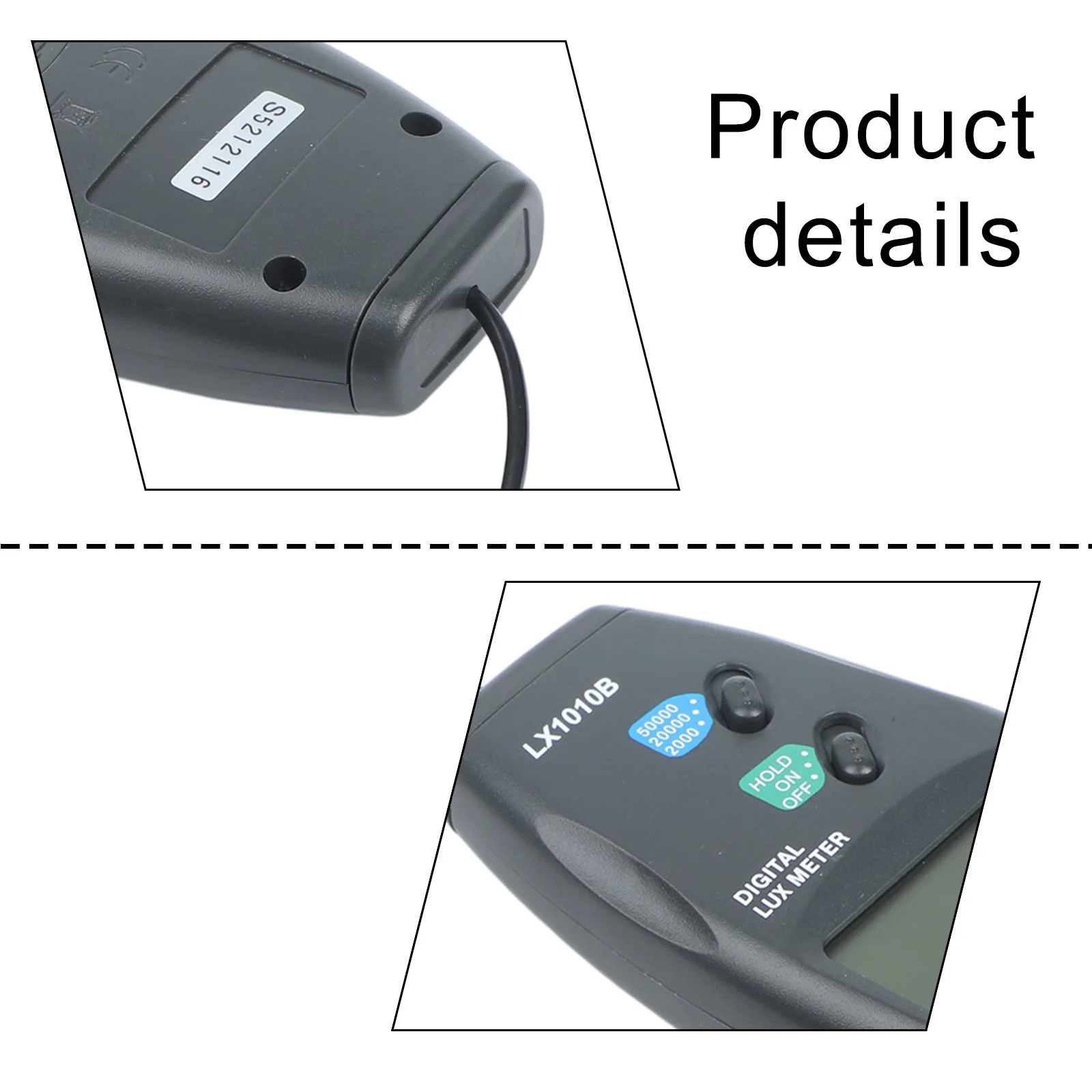 1 50000 Lux Digital Lux Meter Large Digital Display Lux Meter Luxmetre LED Light Tester Sampling Rate 2.0 Times sec