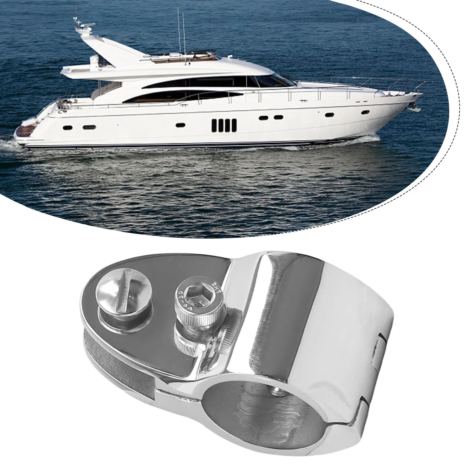 

Top Hinged Jaw Slide Rail Mount 7/8 In For Bimini Top Hinged Jaw Slide Rail Mount 316 Stainless Steel Marine Hardware Boat Part