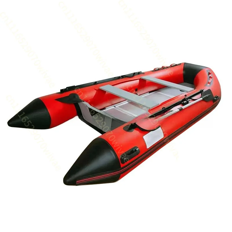 Thickened and reinforced assault boat rubber boat fire emergency rescue boat inflatable life raft flood control lifeboat