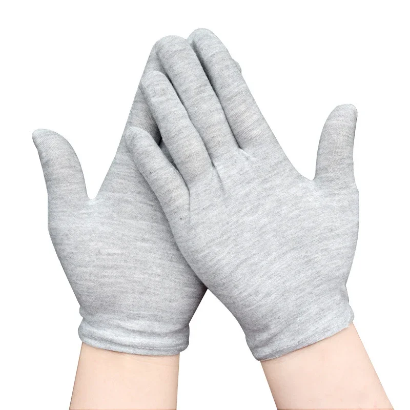 Schwarz Baumwolle Handschuhe Frauen Männer Fäustlinge Hand Handschuhe Volle Finger Haushalt Küche Labor Reinigung Lebensmittel Backen Werkzeug