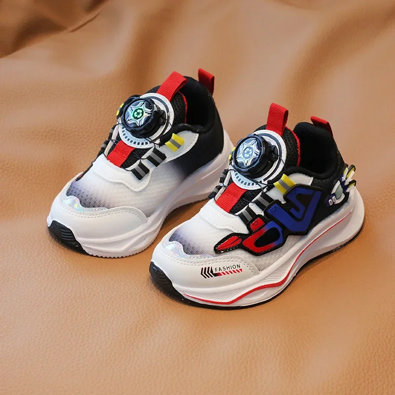 

Children Running Shoes Boys Mesh Breathable Outdoor Sneakers Fashion Colorful Non Slip Soft Sole Kids Girls Casual Sports Shoes