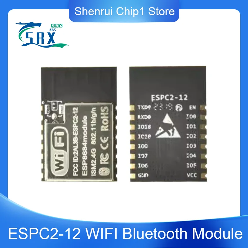 

ESP32-C2 Module Uses ESP8684 Chip WIFI Bluetooth Module ESPC2-12 Replace ESP-12E/F