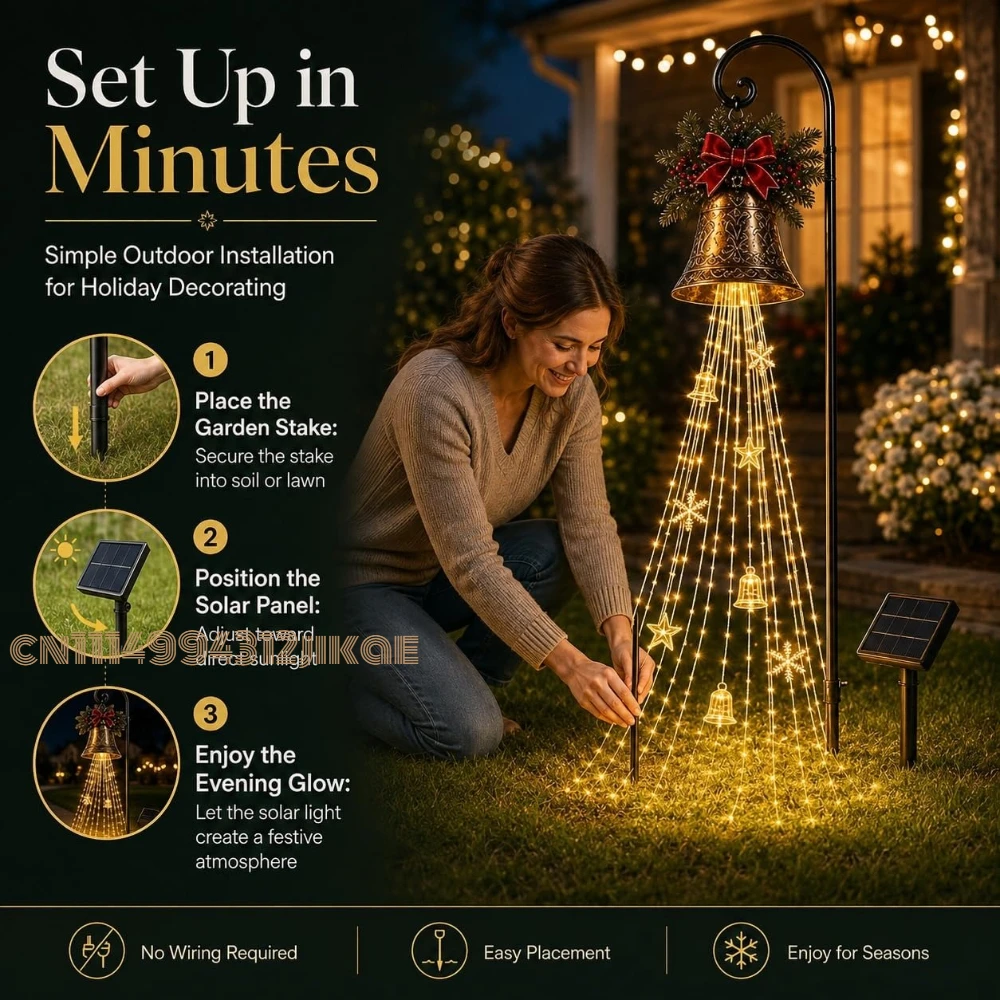 Campanella di Natale a Cascata - Lighting Christmas Decor recensione e prezzo