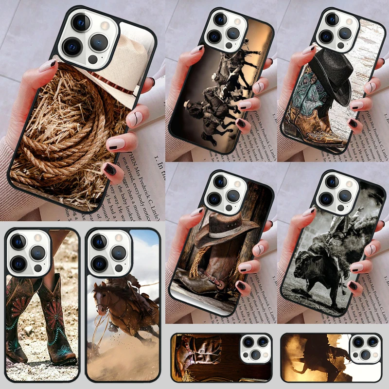 Extreme Sport Rodeo Cowboy Lasso Phone Case cover For iPhone 14 13 15 16 Pro Max Coque 12 11 Pro Max For Apple 8 PLUS 7 6S XS