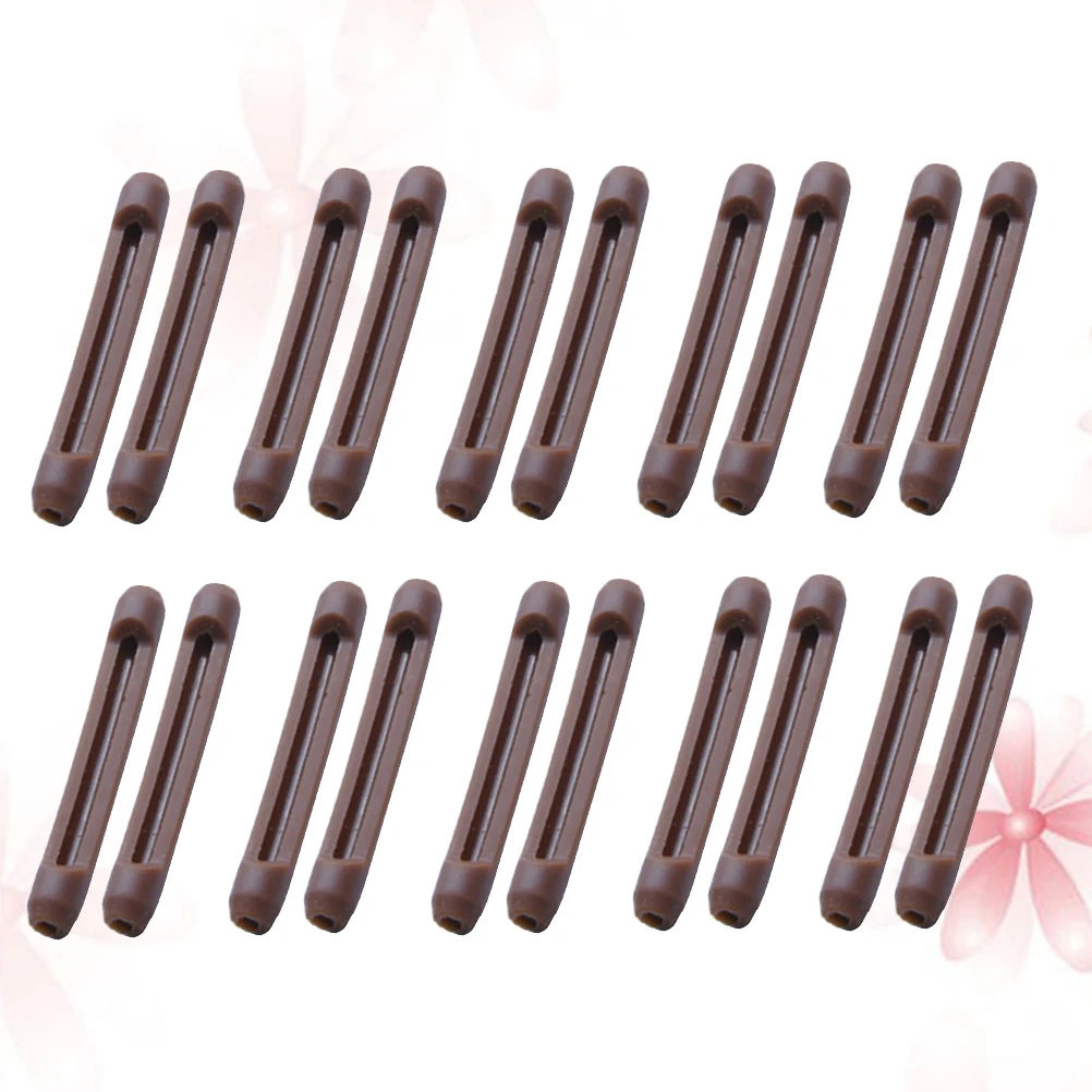 

Glasses Anti-slip Silicone Foot Cover Eyewear Frame Prevent Allergy Grips Brown