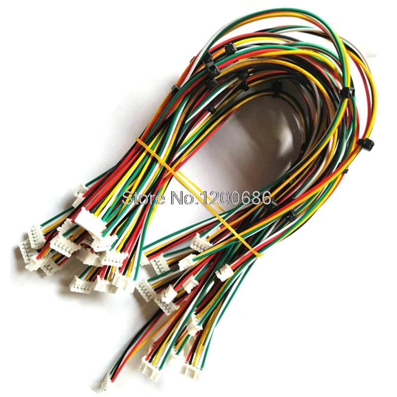 26AWG 300MM PHR-2/4/5/ PHR-6 pin male to male harness cable 2.0MM pitch 300MM double head customization made