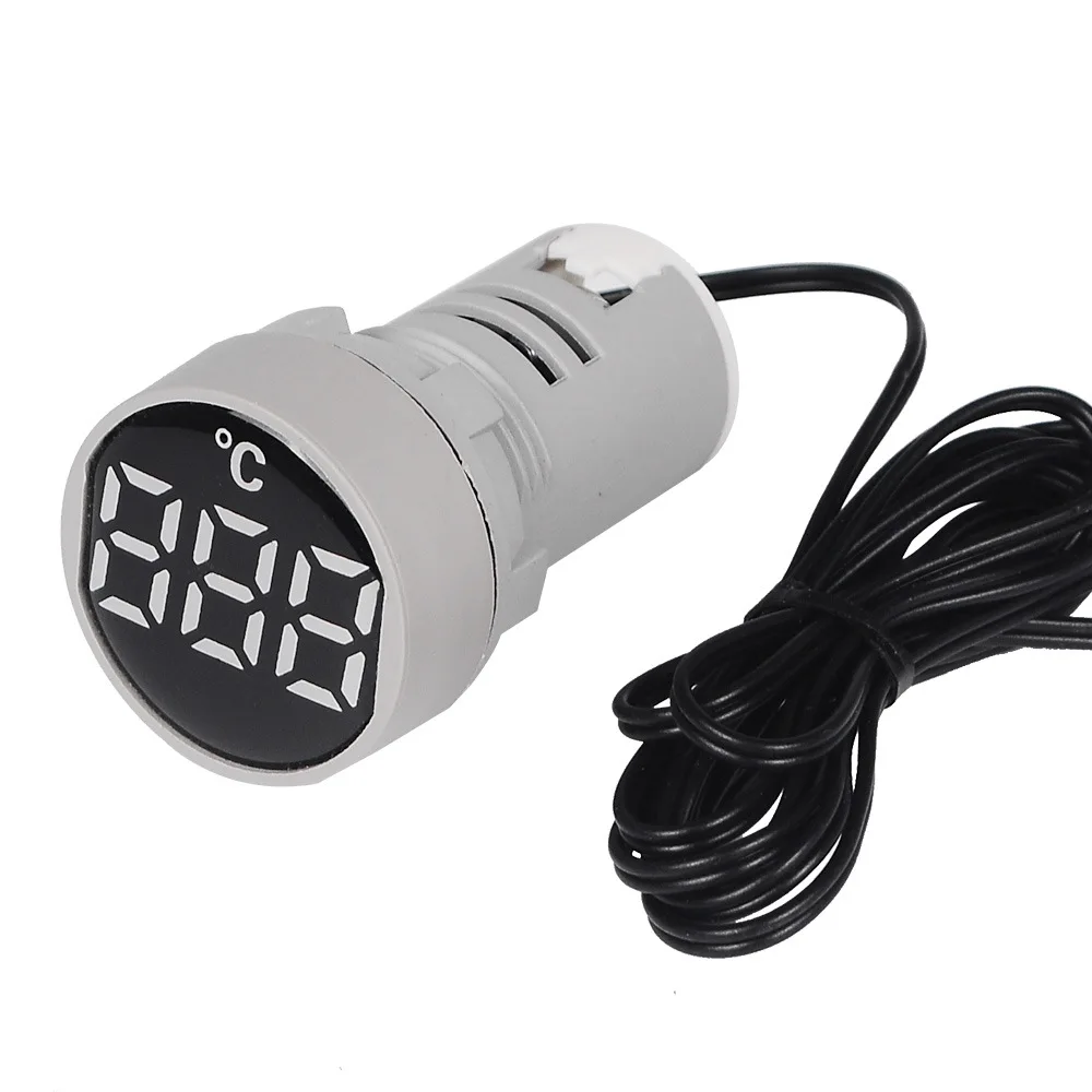 

ST16C Small 22mm LED Digital Display Tempetature Indicator Signal Thermometer Measuring Range -20-199 Celsius Tempetature Meter