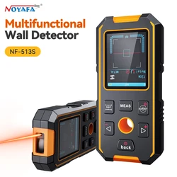 NOYAFA Handheld Wall Metal Detector Scanner With Positioning Hole Wooden AC Wires Metal Pipes Rebars Detecting Tool Wire Finder