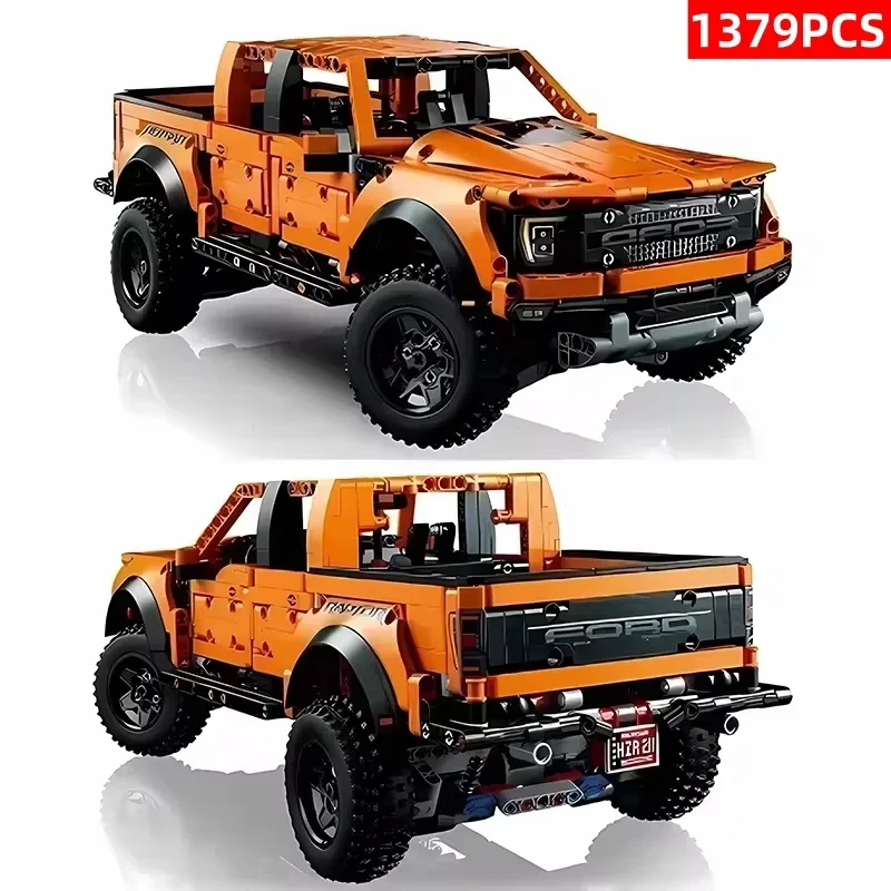 New 1379PCS 42126 Tech:10 F-150 Truck Car Blocks Pick Up Off-Road Bricks MOC 42126 Assemble Toy For Kids Boy Birthday Gifts Toys