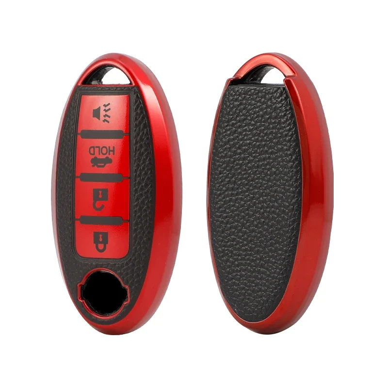 Leather TPU Shell Car Key Cover Case for Nissan Qashqai J10 J11 X-Trail T31 T32 Kicks Tiida Pathfinder Murano Note Juke Infiniti