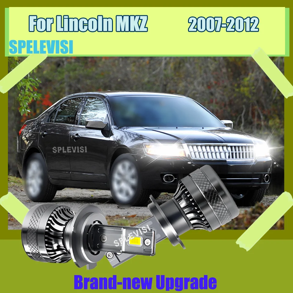 

2pcs H7/477 6000K White Bulbs 100%Brand New Headlight Aluminum Headlamp CSP Chips For Lincoln MKZ 2007 2008 2009 2010 2011 2012