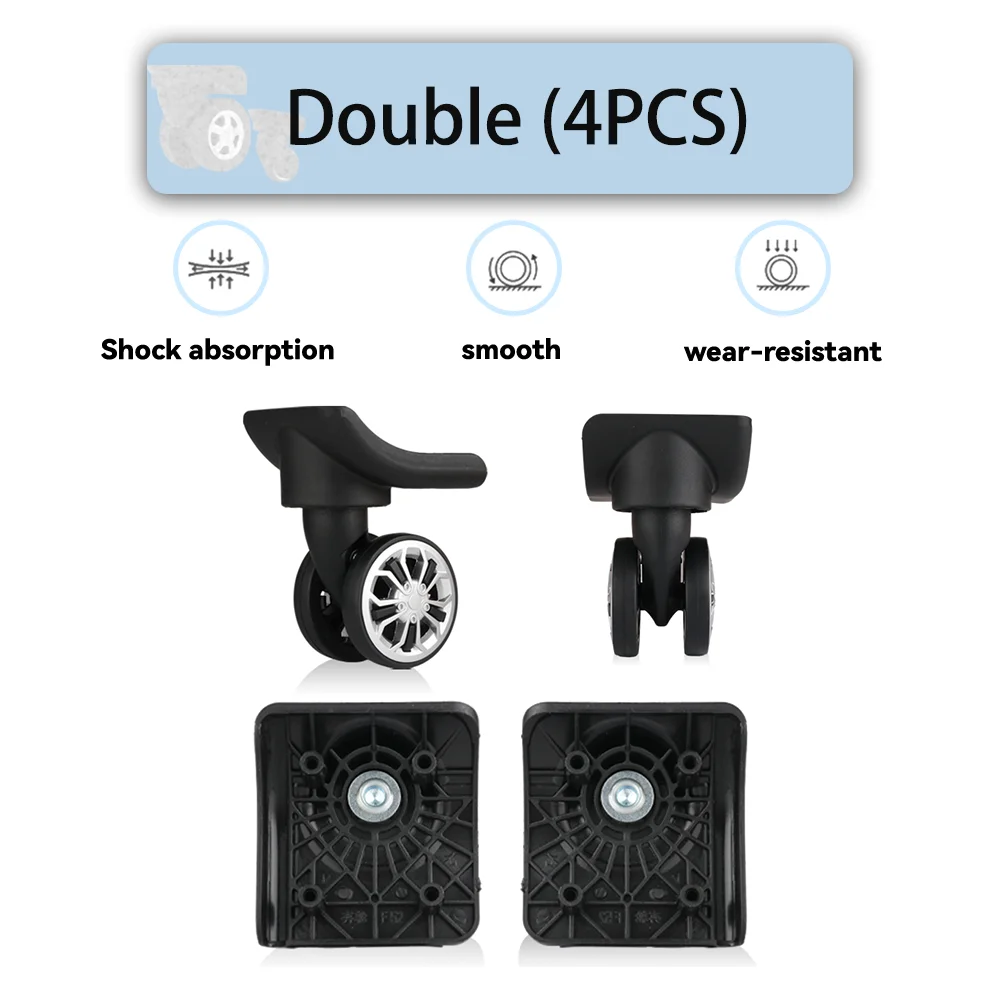 Substituição de roda universal para samsung 91t, rotativa e silenciosa, amortecedor, rodas rotativas, rodízios, mala, acessórios