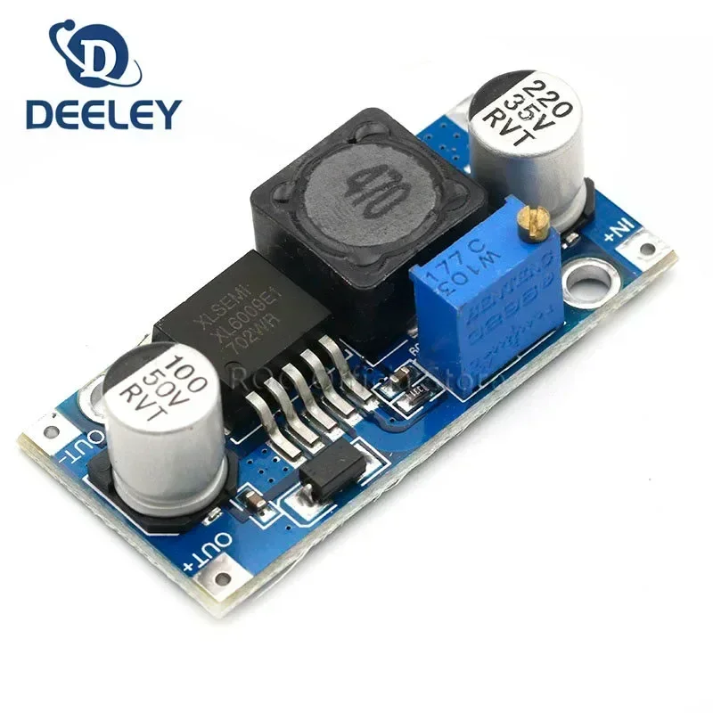 مقدمة عن وحدة تحويل الطاقة XL6009 DC-DC مع مُحسّن LM2577