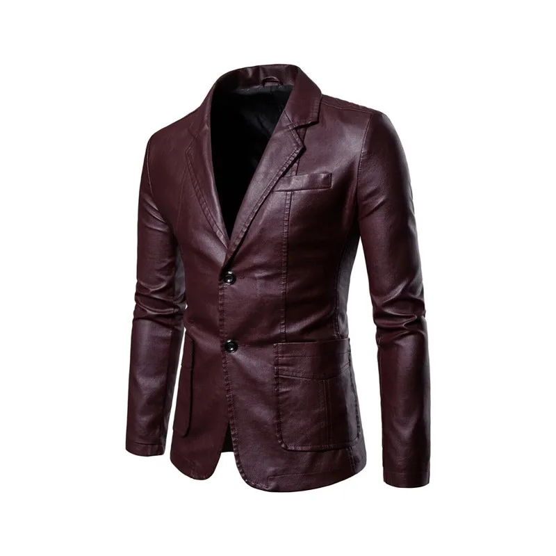 

Genuine Leather Jacket Men Soft Leather Jacket Lambskin Leather Blazer Fashion Trends