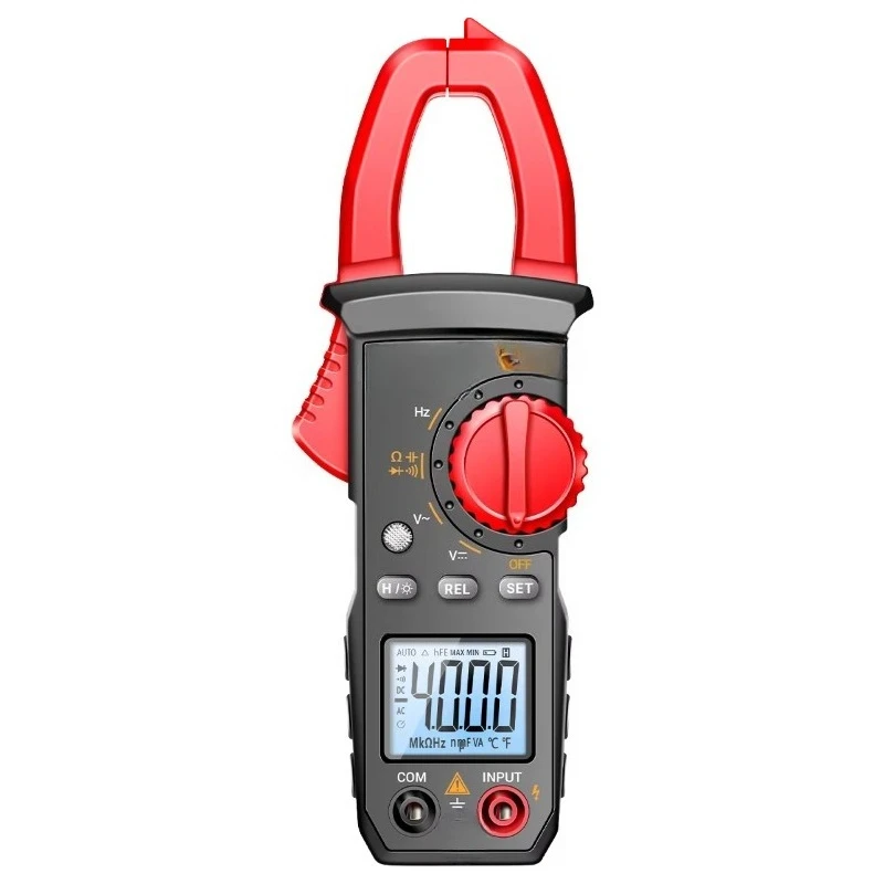 PN200 Digital Clamp Meter Multimeter Ammeter 4000 Counts DC/AC 600A Current Voltage Tester Car Hz Capacitance NCV Ohm Test