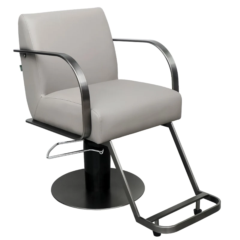 

&c High End Durable Synthetic Leather Barber Shop Chairs with 360 Degree Swivel Height Adjustable Features and Modern Design