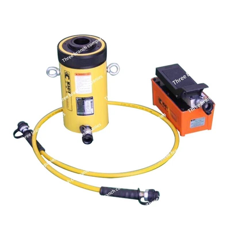 Center hole hydraulic jack hollow ram  plunger cylinder 20 30 60 100 ton