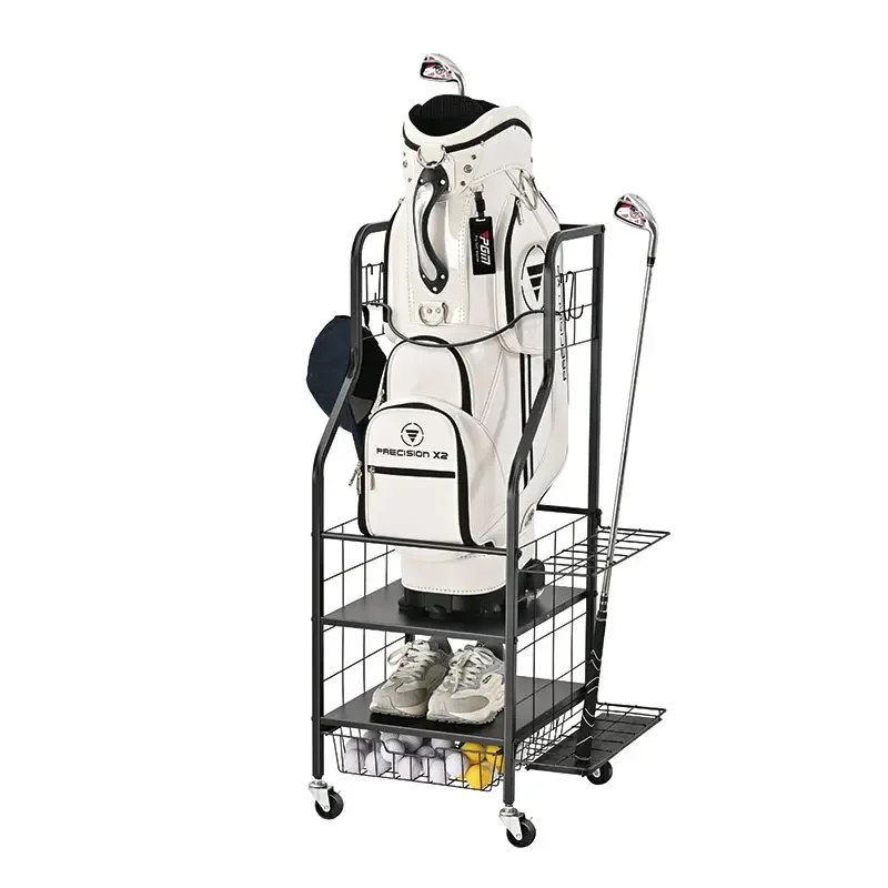 

Golf Bags Club Rack Accessories Shelf Ball Storage Rack Golf Bags Garage Storage Rack