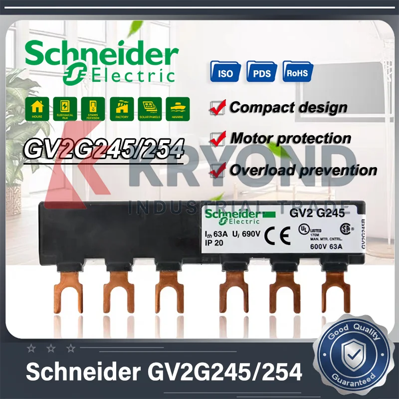 

Schneider GV2G Series Circuit Breakers GV2G245/254/345 for MotorControl and Safety Electrical Protection and Overload Prevention