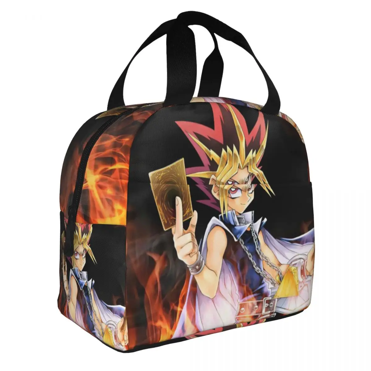 

Yugioh,Chessgame Lunch Bento Bags Portable Aluminum Foil thickened Thermal Cloth Lunch Bag for Women Men Boy