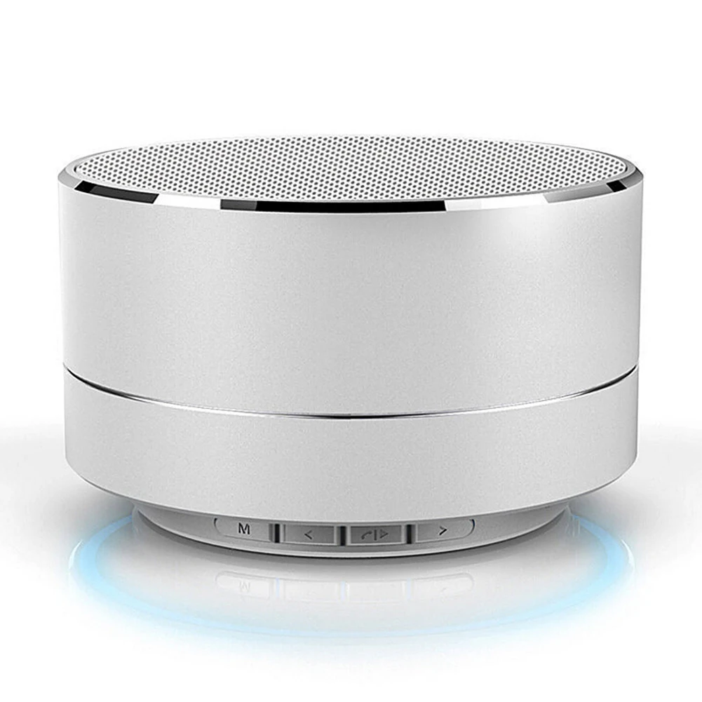 Wireless Mini Super Bass Bluetooth Music Speaker For Samsung iPhone iPad Tablet Silver Grey