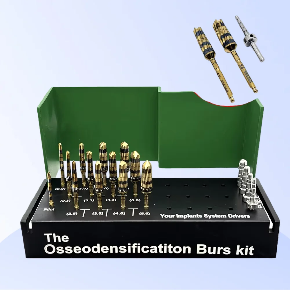 

Kit Dental Implant System Drivers Osseodensification Burs Drills Implant Maxillary Sinus Lift Kit Dental Tools 17/24/29Pcs/kit