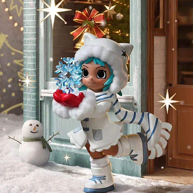 POPMART Lil Peach Riot Holiday Mixtape Series Blind Box Kawaii Anime Action Figure Surprise Mystery Doll Collection