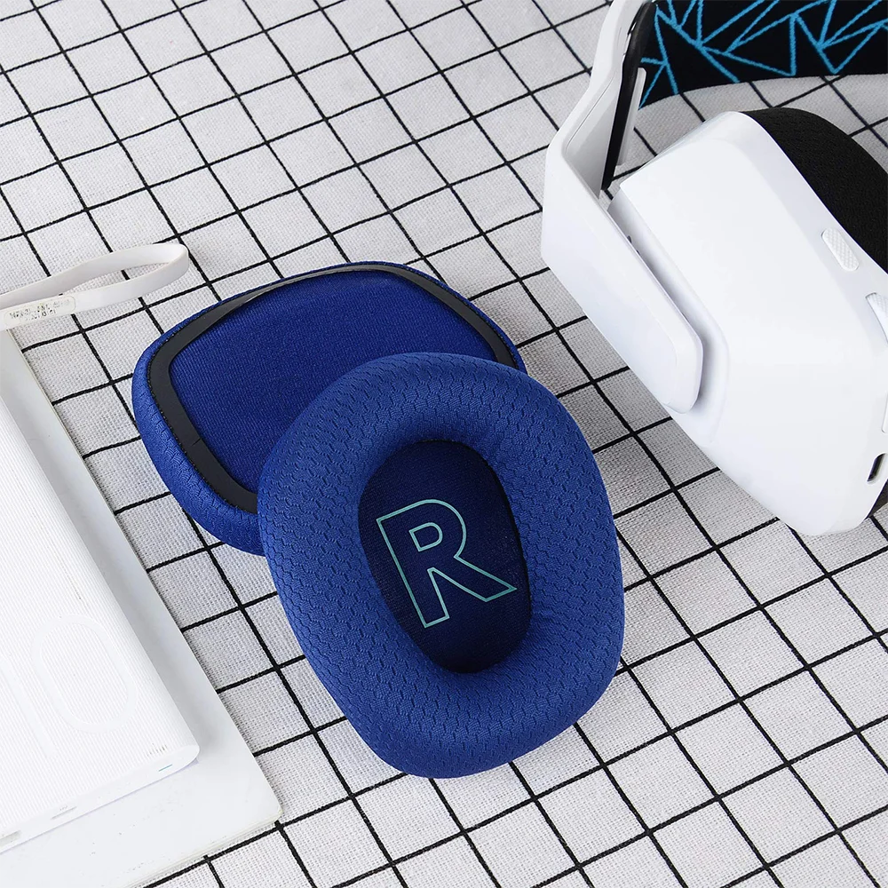 Tela de malha substituição earpads almofadas de ouvido almofada cabeça peças reparo para logitech g733 g 733 fones ouvido