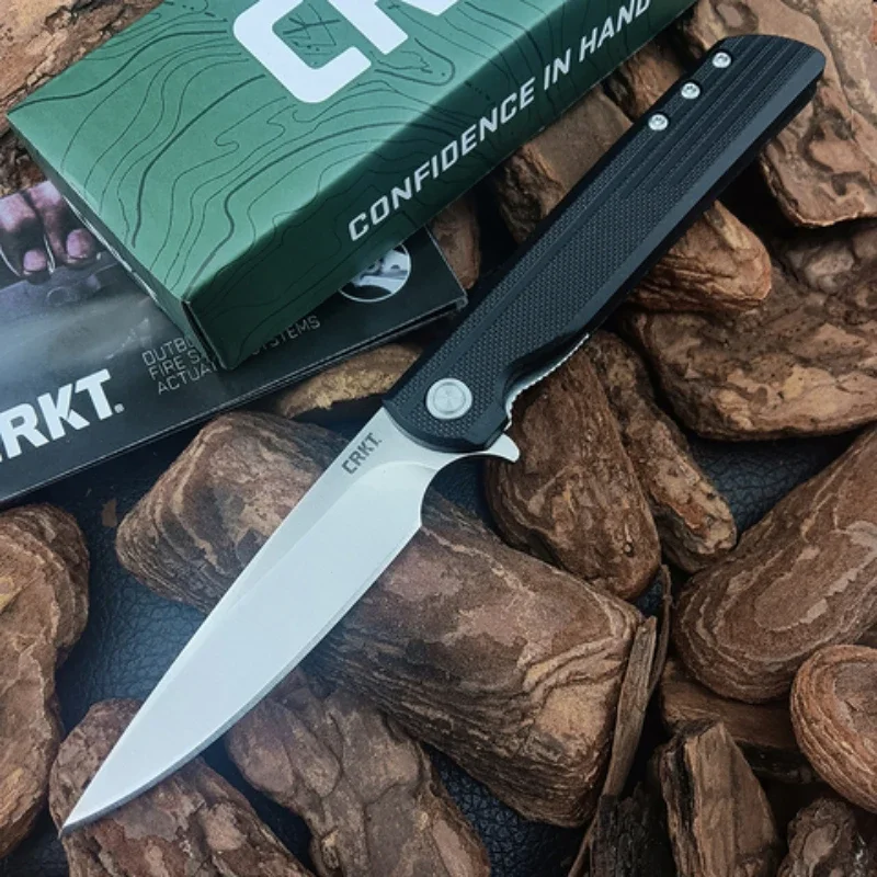 Pocket CRK 3801 3802 LCK Matthew Flipper Folding Knife 8Cr13Mov Blade G10 Handles with Clip Outdoor Camping EDC Tools