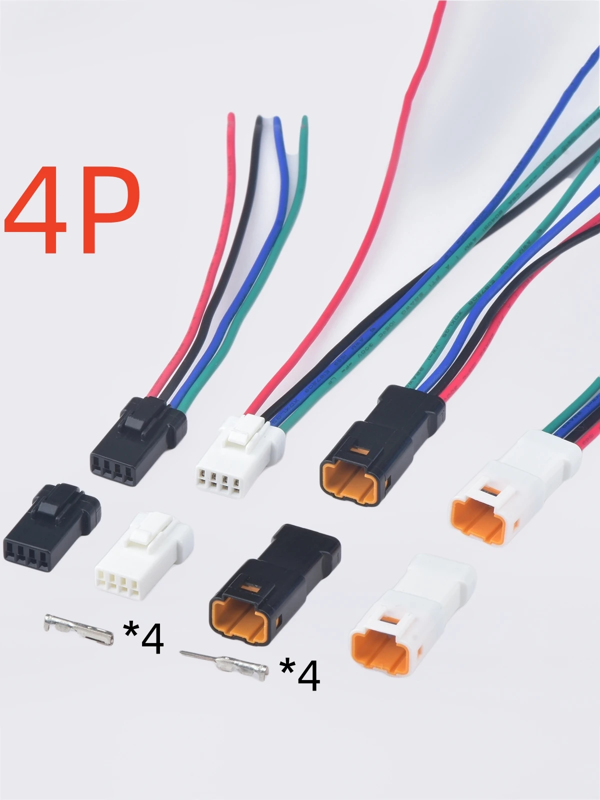 Connecteur électronique étanche automatique à 4 broches, faisceau de câbles, prise anal pour 04R-JWPF-VSLE-S 04T-JWPF-VSLE-S JWPF-VSLE-D