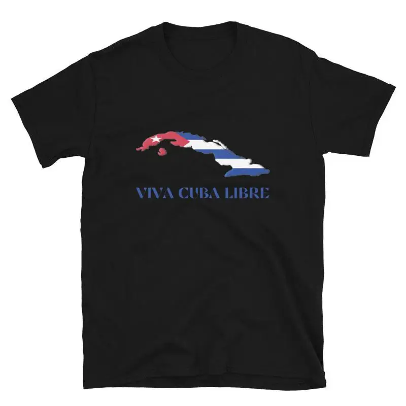 Футболка классического кроя Viva Cuba Libre Cuban Map