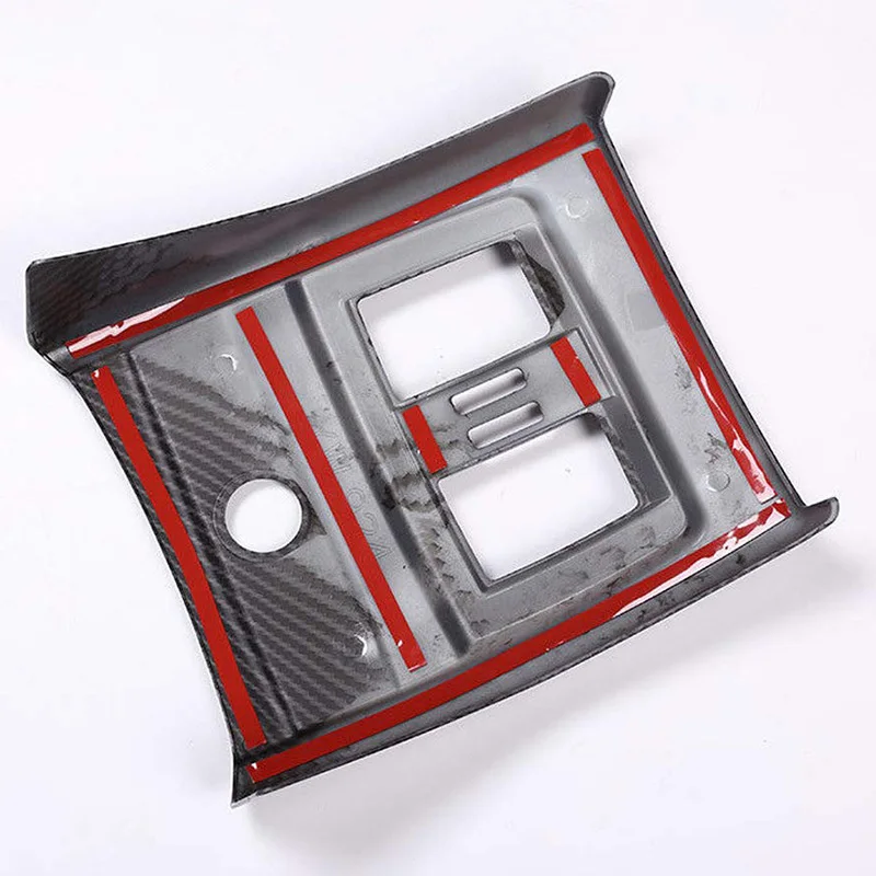 Estilo de fibra de carbono Abs cromado Interior asiento trasero cubierta de ventilación de aire acondicionado embellecedor para Bmw 3 4 Series Gt F30 F34 2013-2018