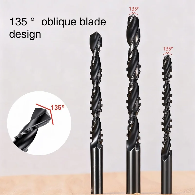 ชุดดอกสว่าน HSS 7 ชิ้น ดอกสว่านเกลียว 3-10 มม. ดอกสว่านเซาะร่องแบบมีฟัน ดอกสว่านแบบเกลียว ดอกสว่านคอมโพสิต