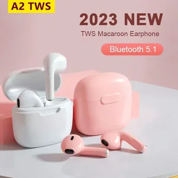 2023 NUOVO A2 TWS Auricolari Bluetooth senza fili 5.2 Cuffie Mini Earpone Auricolare per Xiaomi Android Apple iPhone Auricolari