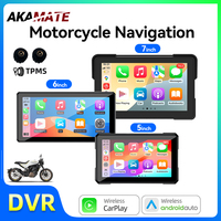Motorcycle Monitor Wireless CarPlay Android Auto GPS GPS Portable 5 / 6 / 7 Inch IPS Touch Screen Bluetooth Music