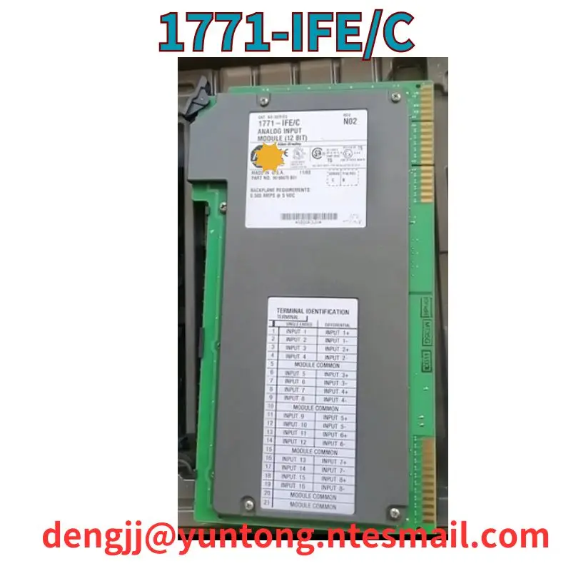 

Used 1771-IFE/C module tested intact and shipped quickly