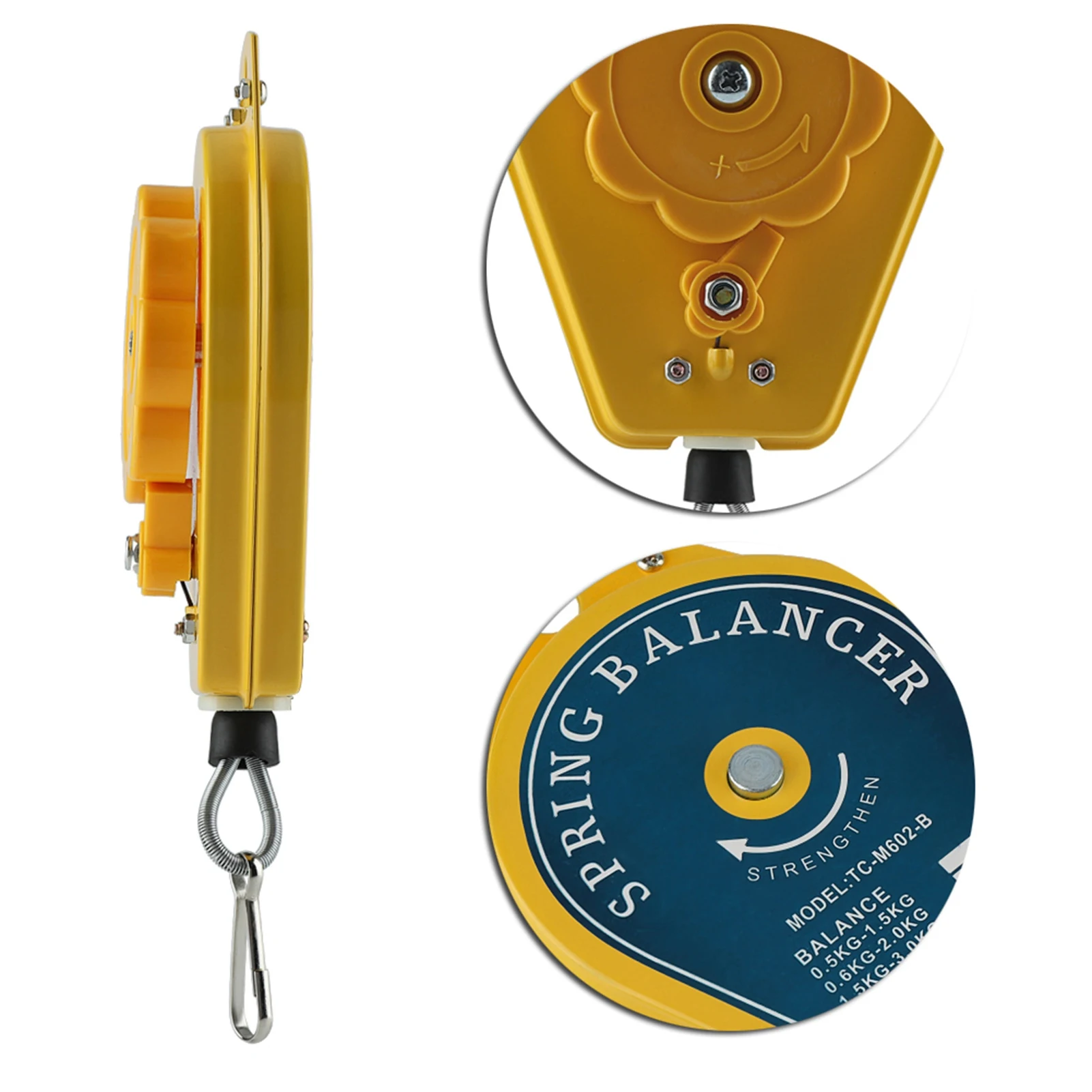 Retractable Spring Balancer Tool Fixture Holder Hanging with Fittings Accessory Spring Balancer Hanging Holder Spring Balancer