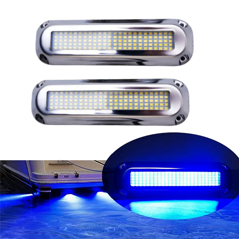 

2 шт. паночный светильник 120 светодиодных подводных фонарей для лодок светодиодный водонепроницаемый скоростной катер навигационное освещение лодка RVS аксессуары для яхт