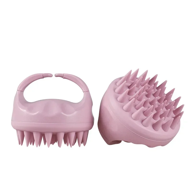 Hoofdhuidborstel Massager Sculp Scrubber Borstel Tarwestro Biologisch afbreekbare siliconen shampooborstel Haarhoofdhuidmassager voor haargroei
