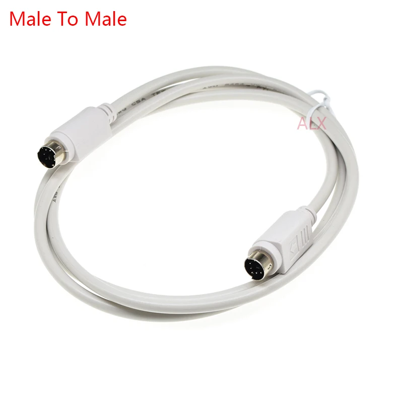 1Pcs 6 Pin PS2 PS/2 Male To Male Extender Cable Adapter Joiner Connector 6Pin Keyboard Mouse Extension Cable Wire