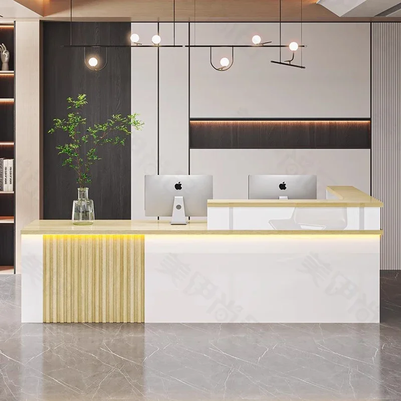 عرض مكاتب الاستقبال مكتب صالون فاخر الحديثة مكاتب الاستقبال Purpito الجمال الشمال استقبال Negocio الأثاث التجاري