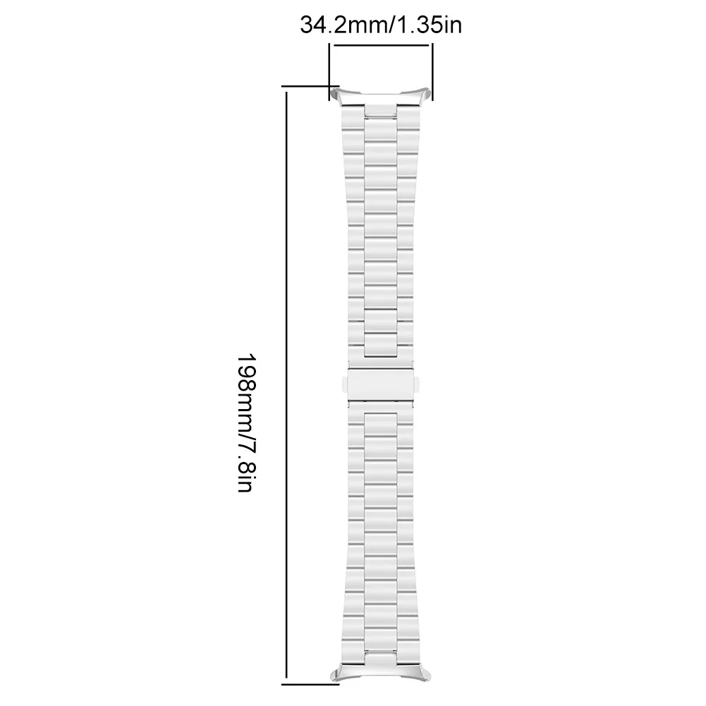 Correa de Metal de acero inoxidable, pulsera de repuesto para Samsung Galaxy Watch 7, Ultra 47mm