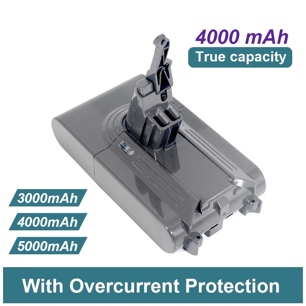 21.6 فولت 3Ah 4Ah 5Ah لدايسون قابلة للشحن 21700 10C بطارية ليثيوم V8 بطارية مكنسة كهربائية قابلة للشحن أداة السلطة البطارية