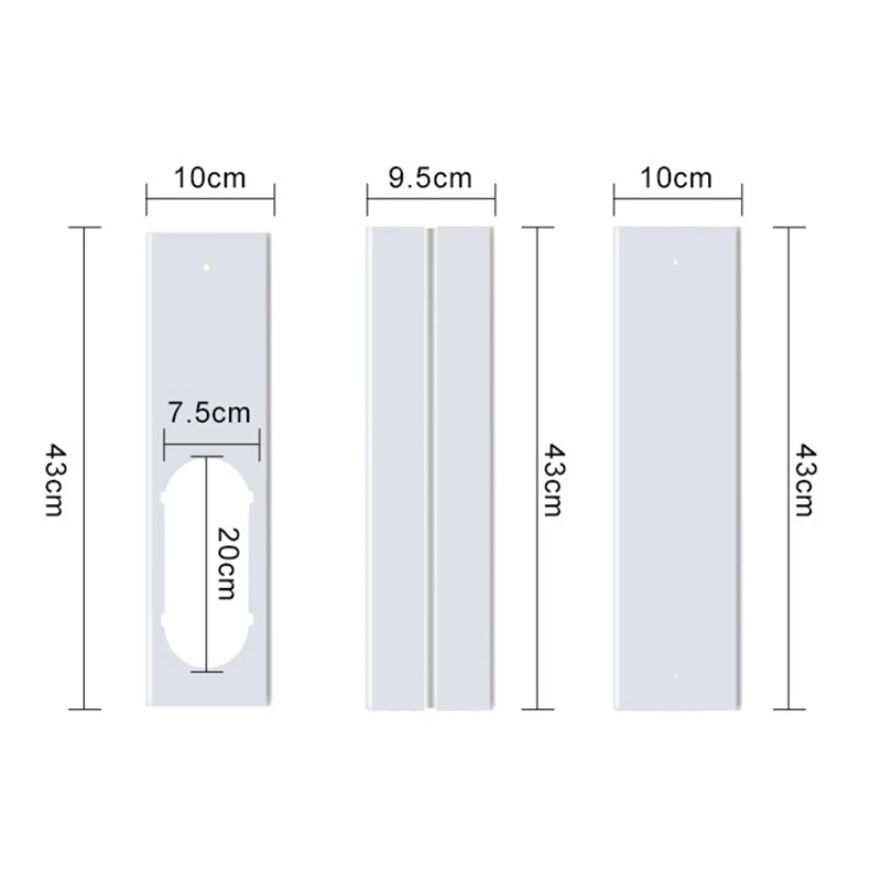 Portable Air Conditioner Window Kit Universal Air Conditioner Window Vent Kit Adjustable Slide Seal Exhaust Hose Tube Connector