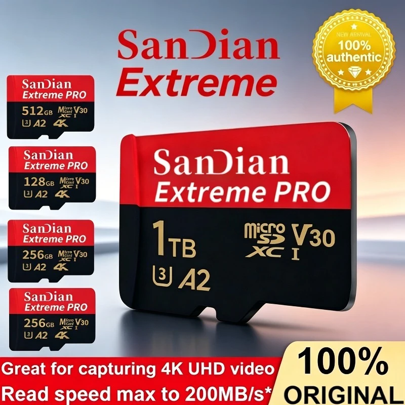 

2026 New memory card 1TB 512GB Portable micro tf sd card 128GB 256GB micro tf sd High Speed U3 mini TF card For Phone/Camera/mac