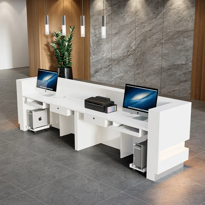 Beauty salon cashier lobby reception creative paint front desk multi-function