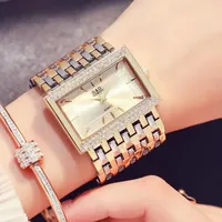 Famous Top Brand Creative Fashion Watches for Women Luxury Dial Square Gold WristWatch Female Wristwatch Reloj Mujer Watch