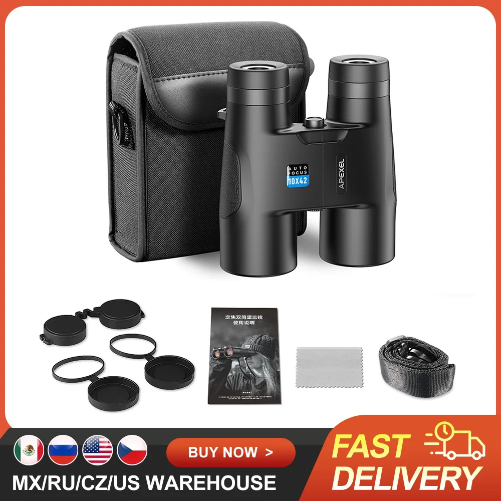 

Portable Auto-Focus Binoculars 10X 42mm Objective Lens Binoculars Eye Distance Adjustable Telescopes Suitable for Ball Game