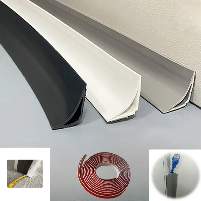 1roll Self-Adhesive Wall Inner Corner Trim Corner Molding Line Tape Skirting Line Ceiling Caulk Internal Strip Edge Strips Tape